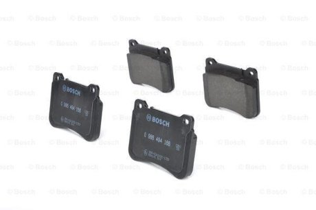 Колодки гальмівні (ппередні) MB C-class (W203) 00-11/CLC-class (CL203/C209) 02-11 0 986 494 166 BOSCH 0986494166