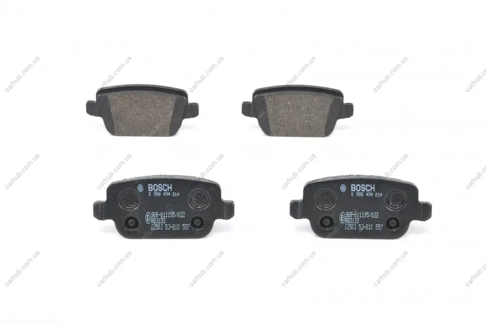 Колодки гальмівні (задні) Ford Kuga 08-/Mondeo IV 07-15 (TRW) BOSCH 0 986 494 214 (фото 1)