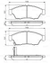Комплект гальмівних колодок передн, SUZUKI LIANA 1.3-2.3 07.01- BOSCH 0 986 494 238 (фото 1)