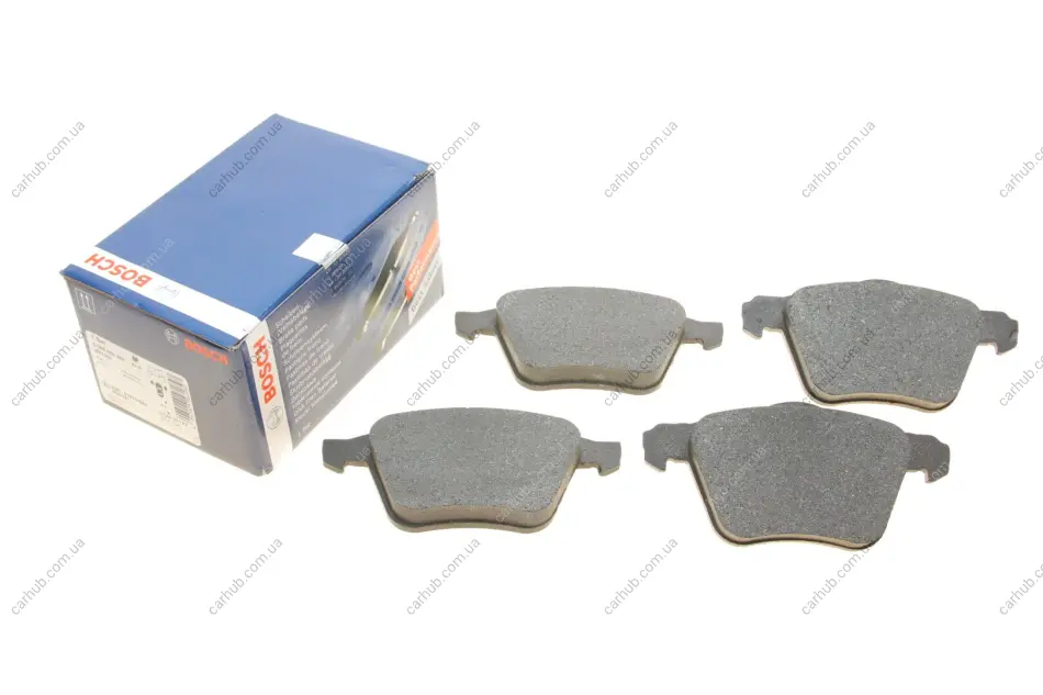 Комплект гальмівних колодок передн, VOLVO S60 II, S80 II, V60 I, V70 III, XC70 II FORD GALAXY II, GALAXY MK II, S-MAX 1.5-4.4 03.06-12.18 BOSCH 0 986 494 245 (фото 1)