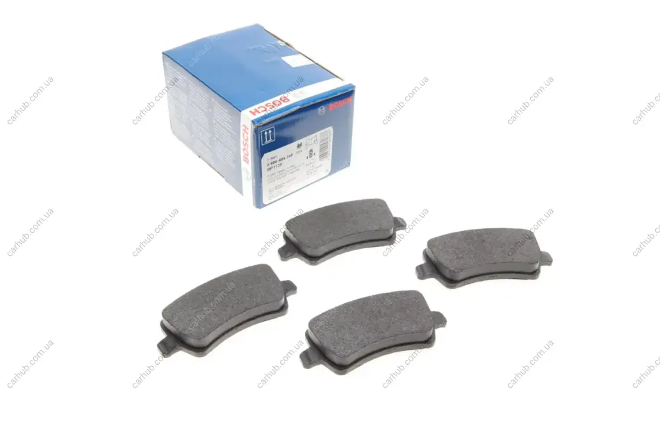 Колодки гальмівні (задні) Ford Galaxy/S-Max 06-15/Volvo S60/S80/V60/V70/XC60/XC70 08-/Land Rover 11 BOSCH 0 986 494 248 (фото 1)