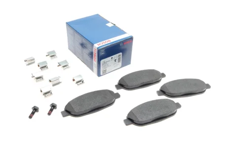 Комплект гальмівних колодок передн, PEUGEOT 3008, 3008 I, 308, 308 I, 408 1.2-2.0D 09.07- BOSCH 0 986 494 261