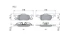 Комплект гальмівних колодок передн, FORD FOCUS I FORD USA FOCUS ZX3, FOCUS ZX5 1.4-2.0 08.98-06.07 BOSCH 0 986 494 284 (фото 2)