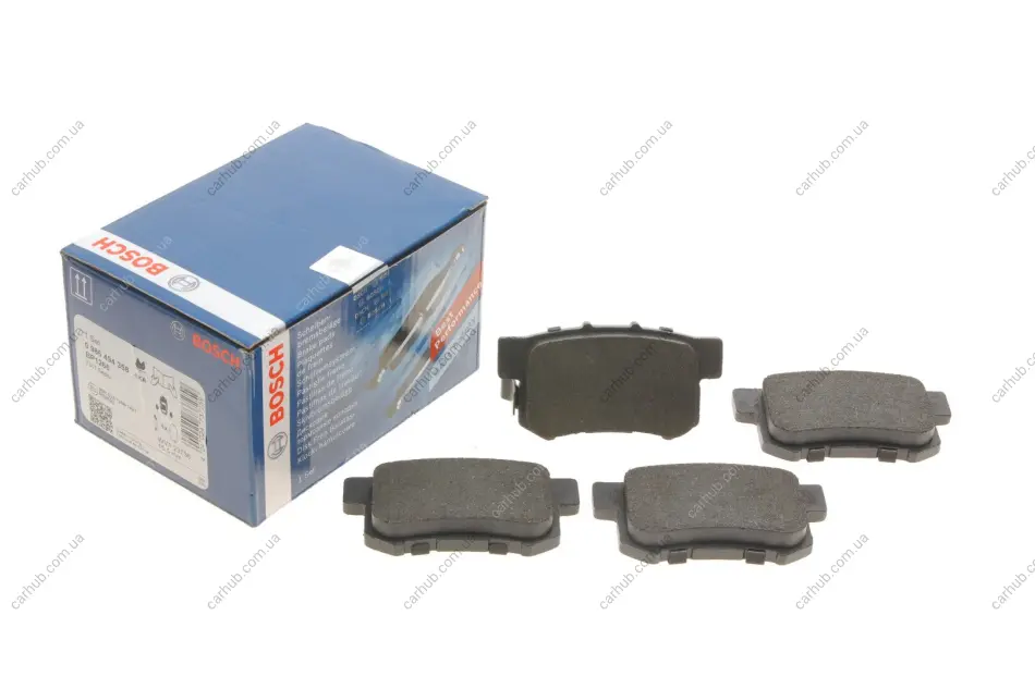 Комплект гальмівних колодок задн, FIAT SEDICI HONDA ACCORD IV, ACCORD V, ACCORD VI, ACCORD VII, CIVIC IX, CIVIC VI, CIVIC VII, CIVIC VIII, CR-V II, CR-Z, ELEMENT, INSIGHT 1.3-3.5 01.90- BOSCH 0 986 494 358 (фото 1)