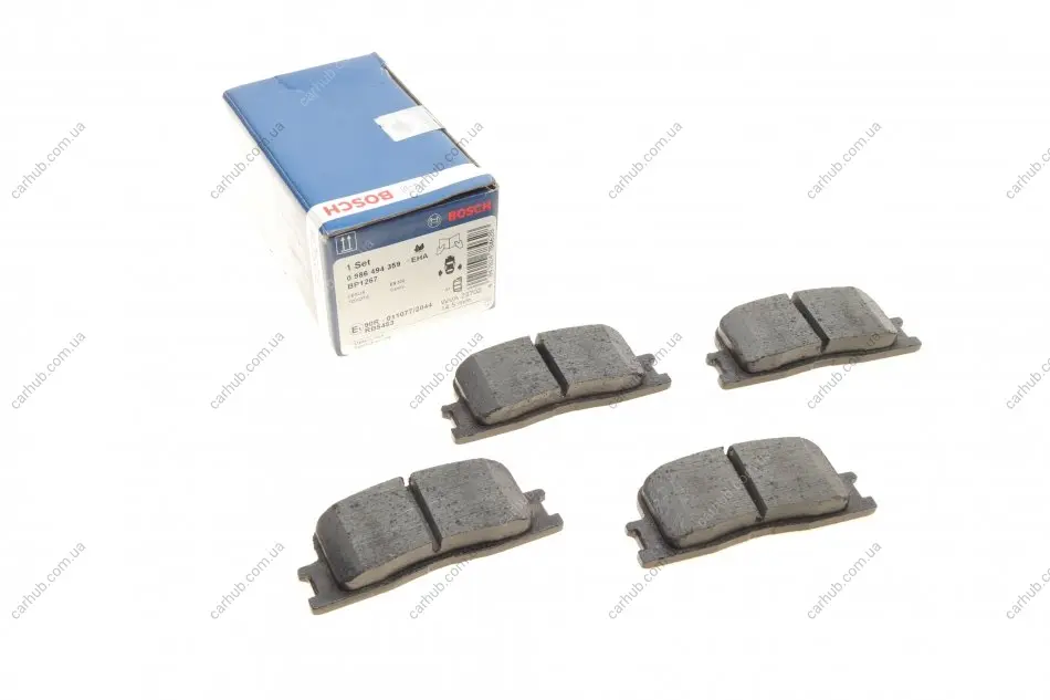 Колодки гальмівні (задні) Toyota Camry 01-11/Highlander 00-03/Lexus ES 96-06 BOSCH 0 986 494 359 (фото 1)