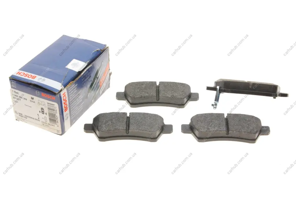 Колодки гальмівні (задні) Nissan Pathfinder III 05- BOSCH 0 986 494 369 (фото 1)