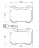 Комплект гальмівних колодок передн, ALFA ROMEO 159, BRERA, SPIDER 1.8-2.2 06.05-12.12 BOSCH 0 986 494 402 (фото 8)