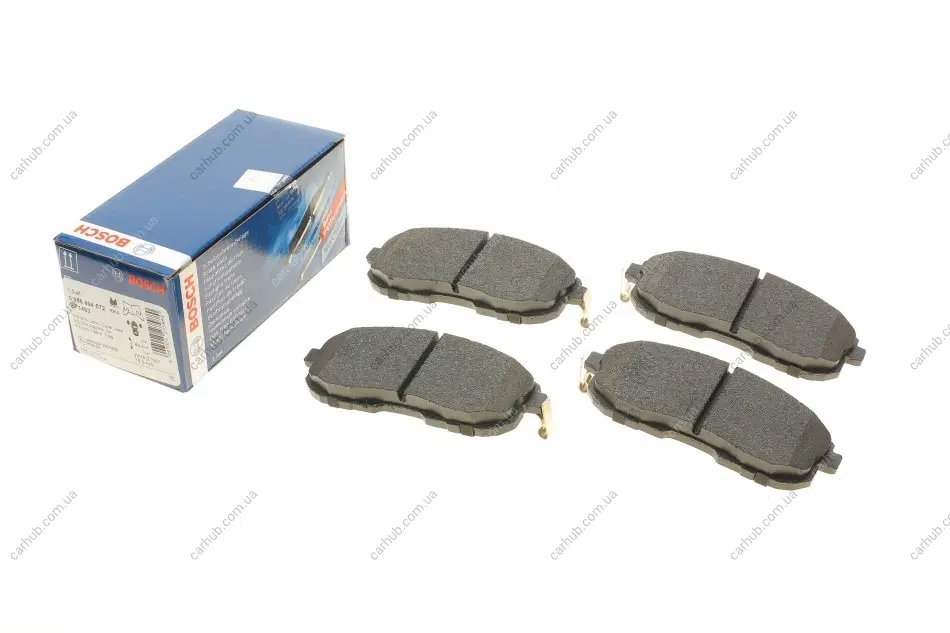 Комплект гальмівних колодок (передніх) Nissan Juke/Tilda 07- BOSCH 0 986 494 572 (фото 1)