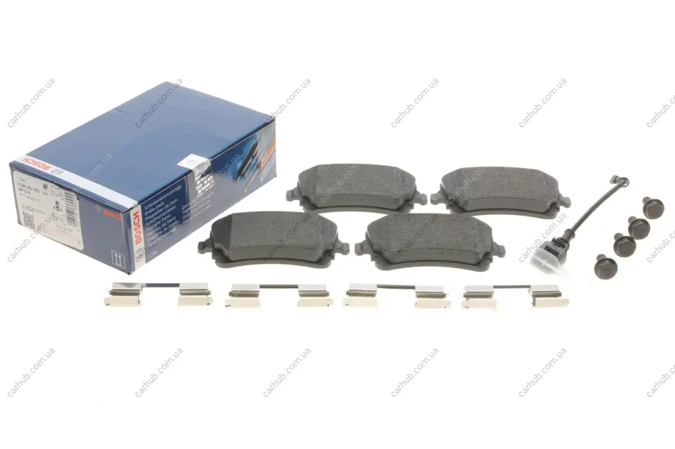 Колодки гальмівні (задні) VW T5 03- (з датчиком) BOSCH 0 986 494 583 (фото 1)