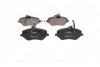 Комплект гальмівних колодок передн, CITROEN C5 III, C6 PEUGEOT 407, 607 1.6D-3.0 02.00- BOSCH 0 986 494 585 (фото 4)