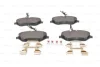 Комплект гальмівних колодок передн, CITROEN C5 III, C6 PEUGEOT 407, 607 1.6D-3.0 02.00- BOSCH 0 986 494 585 (фото 6)