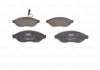Колодки гальмівні (передні) Citroen Jumper/Fiat Ducato/Peugeot Boxer 06- (Brembo) (з датчиком) 0 986 494 591 BOSCH 0986494591 (фото 4)