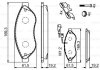 Колодки гальмівні (передні) Citroen Jumper/Fiat Ducato/Peugeot Boxer 06- (Brembo) (з датчиком) 0 986 494 591 BOSCH 0986494591 (фото 8)
