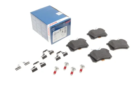 Колодки гальмівні (задні) VW Caddy III 04-/Peugeot 308 07-/Citroen C4 04- (Lucas) (87.2x53.2x16.3) BOSCH 0 986 494 596