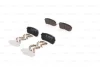 Комплект гальмівних колодок задн, HYUNDAI H-1 CARGO, H-1 TRAVEL, IX55 KIA CARNIVAL II, CARNIVAL III, SORENTO III MAZDA CX-30 2.0D-3.8 10.01- BOSCH 0986494608 (фото 1)