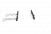 Комплект гальмівних колодок задн, HYUNDAI H-1 CARGO, H-1 TRAVEL, IX55 KIA CARNIVAL II, CARNIVAL III, SORENTO III MAZDA CX-30 2.0D-3.8 10.01- BOSCH 0986494608 (фото 3)