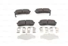 Комплект гальмівних колодок задн, HYUNDAI H-1 CARGO, H-1 TRAVEL, IX55 KIA CARNIVAL II, CARNIVAL III, SORENTO III MAZDA CX-30 2.0D-3.8 10.01- BOSCH 0986494608 (фото 6)