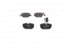Комплект гальмівних колодок задн, VW CALIFORNIA T4 CAMPER, TRANSPORTER T4 1.8-2.8 07.90-06.03 BOSCH 0 986 494 619 (фото 4)