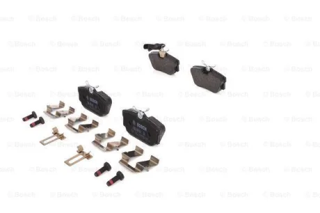 Комплект гальмівних колодок задн, VW CALIFORNIA T4 CAMPER, TRANSPORTER T4 1.8-2.8 07.90-06.03 BOSCH 0 986 494 619