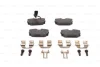 Комплект гальмівних колодок задн, VW CALIFORNIA T4 CAMPER, TRANSPORTER T4 1.8-2.8 07.90-06.03 BOSCH 0 986 494 619 (фото 6)