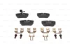 Комплект гальмівних колодок задн, VW CALIFORNIA T4 CAMPER, TRANSPORTER T4 1.8-2.8 07.90-06.03 BOSCH 0 986 494 619 (фото 7)