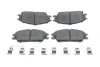 Комплект гальмівних колодок передн, HONDA ACCORD II HYUNDAI ACCENT, ACCENT I, ACCENT II, GETZ, LANTRA I, LANTRA II, PONY, PONY / EXCEL, S, SONATA II SUBARU JUSTY I 1.1-1.8 09.83-12.10 BOSCH 0 986 494 620 (фото 1)