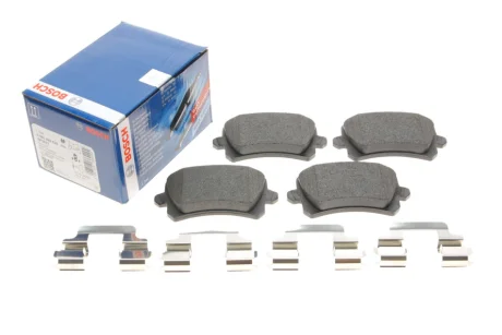 Комплект гальмівних колодок задн, VW CC B7, PASSAT ALLTRACK B7, PASSAT B6, PASSAT B7, SHARAN, TIGUAN 1.4-3.6 03.05-06.22 BOSCH 0 986 494 626