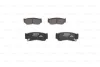 Комплект гальмівних колодок задн, HYUNDAI H-1, H-1 / STAREX, H-1 CARGO, SANTA FÉ II 2.2D-2.7 06.97- BOSCH 0 986 494 628 (фото 4)