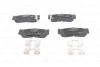 Комплект гальмівних колодок задн, HYUNDAI H-1, H-1 / STAREX, H-1 CARGO, SANTA FÉ II 2.2D-2.7 06.97- BOSCH 0 986 494 628 (фото 7)
