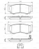 Комплект гальмівних колодок задн, HYUNDAI H-1, H-1 / STAREX, H-1 CARGO, SANTA FÉ II 2.2D-2.7 06.97- BOSCH 0 986 494 628 (фото 8)