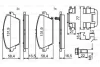 Комплект гальмівних колодок передн, HONDA ACCORD VI NISSAN ALMERA TINO, PRIMERA 1.6-2.3 03.97- BOSCH 0 986 494 633 (фото 8)