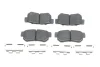 Комплект гальмівних колодок задн, HYUNDAI ELANTRA IV, GETZ, GRANDEUR, HIGHWAY, MATRIX, SANTA FÉ I, SANTA FÉ II, SONATA IV, SONATA V, TRAJET, TUCSON, XG KIA MAGENTIS I 1.1-3.8 03.98- BOSCH 0 986 494 635 (фото 1)