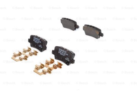 Комплект гальмівних колодок задн, HONDA CIVIC VIII 1.4-2.2D 09.05-01.12 BOSCH 0986494642