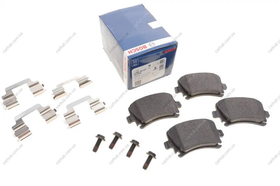 Комплект гальмівних колодок задн, AUDI A3, A6 C6, TT SEAT LEON, LEON SC, LEON ST SKODA OCTAVIA III, SUPERB II VW CC B7, EOS, GOLF V, GOLF VI, PASSAT ALLTRACK B7, PASSAT B6 1.0-4.2 07.03-10.20 BOSCH 0 986 494 649 (фото 1)