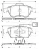 Комплект гальмівних колодок передн, MERCEDES CITAN TOURER (W420), CITAN/MINIVAN (W420), T (MPV) ALFA ROMEO GIULIETTA 1.3-2.0D 04.10- BOSCH 0 986 494 680 (фото 1)