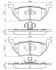 Комплект гальмівних колодок задн, FORD MAVERICK FORD USA ESCAPE MAZDA TRIBUTE 2.0-3.0 03.00- BOSCH 0 986 494 683 (фото 1)