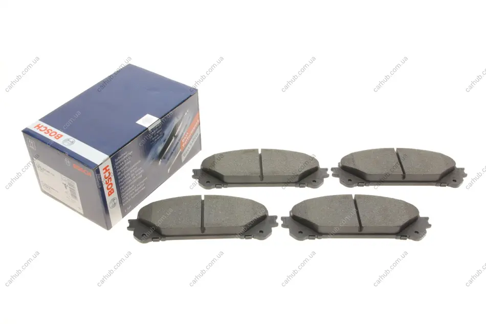 Комплект гальмівних колодок передн, LEXUS NX, NX II, RX SUBARU SOLTERRA TOYOTA CAMRY, HIGHLANDER / KLUGER, RAV 4 IV, RAV 4 V 2.0-Electric 05.07- BOSCH 0 986 494 686 (фото 1)