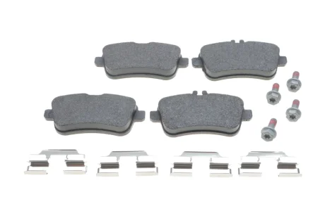Комплект гальмівних колодок задн, MERCEDES A (W176), CLA (C117), CLA SHOOTING BRAKE (X117), GL (X166), GLA (X156), GLE (C292), GLE (W166), GLS (X166), M (W166), SLC (R172) 2.0-5.5 06.11- BOSCH 0 986 494 783