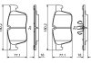 Тормозные колодки (передние) Land Rover Range Rover Velar/Jaguar XE/XF/I-Peace 2.0/3.0 15- BOSCH 0 986 494 829 (фото 2)