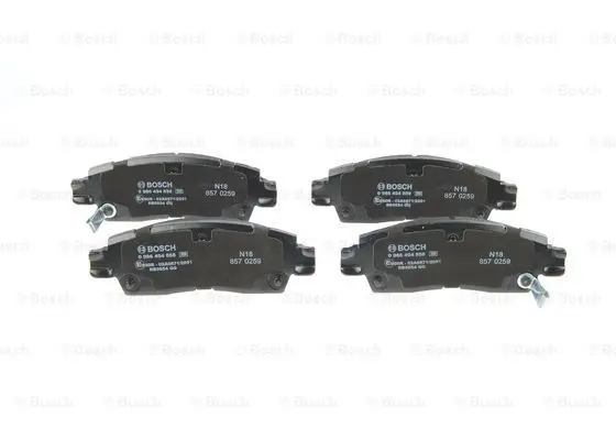 Комплект гальмівних колодок задн, BUICK ENCLAVE CHEVROLET AVALANCHE 1500, TRAILBLAZER, TRAVERSE GMC ACADIA, ENVOY SAAB 9-7X 3.6/4.2/5.3 09.01- BOSCH 0 986 494 858 (фото 1)