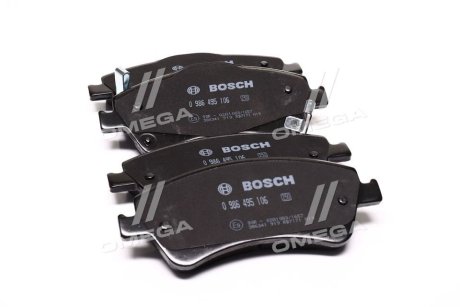 ДИСКОВЫЕ КОЛОДКИ ПЕРЕДНI PREMIUM2 BOSCH 0 986 495 106