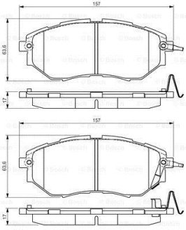 Колодки тормозные BOSCH 0 986 495 156 (фото 1)