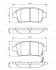 Колодки гальмівні (передні) Toyota Corolla 01-08/Prius 00-04/Yaris 99-05 BOSCH 0 986 495 242 (фото 1)