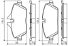 Колодки гальмівні (передні) BMW 1 (E81/E82/E87/E88) 04-13/2 (F45) 14-18 BOSCH 0 986 495 251 (фото 2)