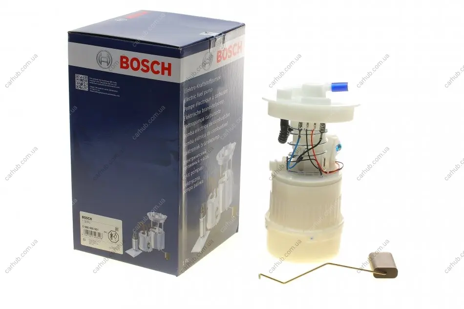 Насос паливний електричний Ford Focus II 04-12/Mazda 3 03-09 BOSCH 0 986 580 951 (фото 1)
