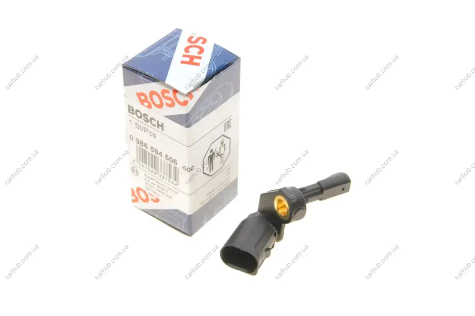 Датчик ABS (задній) Audi A3/VW Golf V 1.2-2.0 TFSI/TDI 03- (L) BOSCH 0 986 594 506 (фото 1)