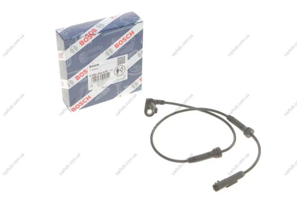 Датчик ABS (задній) Renault Master 10- BOSCH 0 986 594 670 (фото 1)