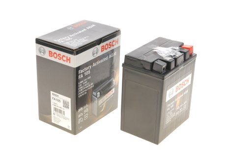 Фото акумулятор мото AGM 12В/12Ач/210А BOSCH 0 986 FA1 050 Акумулятор мото AGM 12В/12Ач/210А BOSCH 0 986 FA1 050