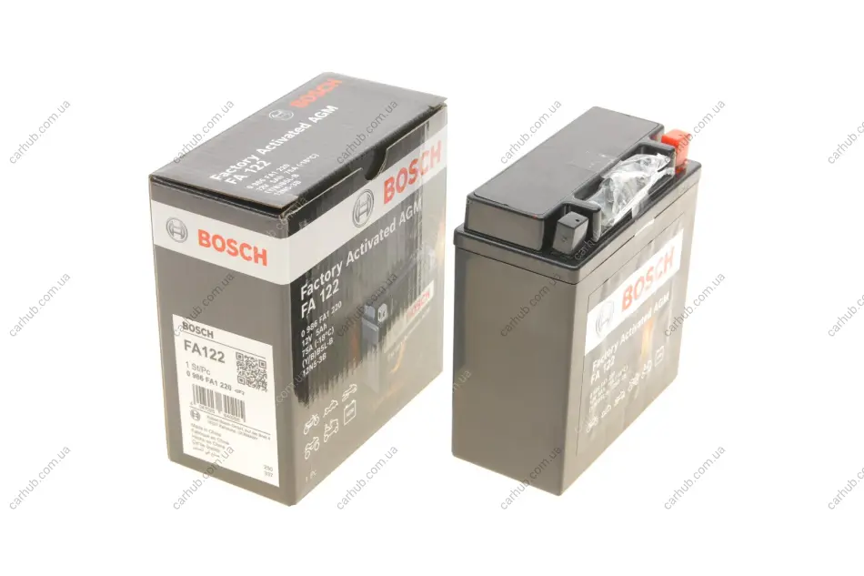 Акумуляторна батарея 5Ah/75A (120x60x130/+R/B0) (AGM) Factory Activated AGM BOSCH 0 986 FA1 220 (фото 1)