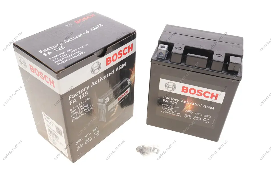 Акумуляторна батарея 12Ah/210A (133x164x90/+L/B0) (AGM) Factory Activated AGM BOSCH 0 986 FA1 250 (фото 1)